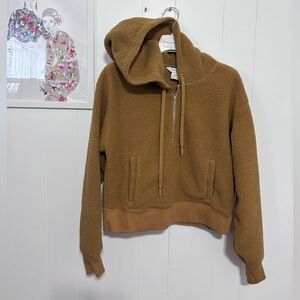 Club Monaco Brown Sherpa Hoodie